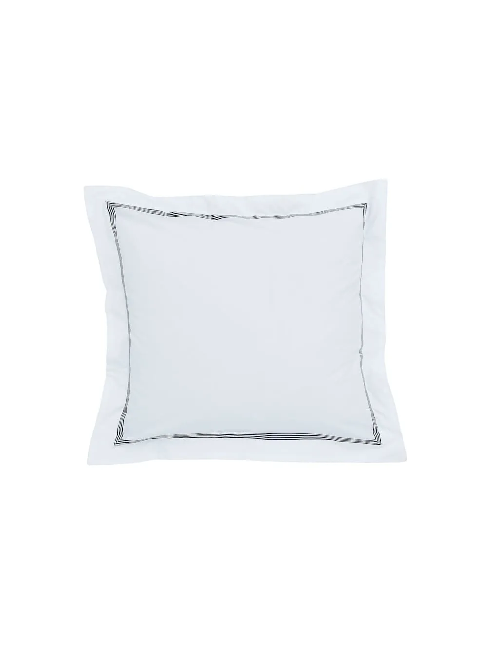 Bedeck of Belfast 2 Pack Alba/Maira Pure Cotton Square Pillowcases Grey Mix