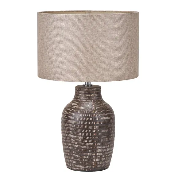 Pacific Lifestyle Kai Textured Ceramic Table Lamp 5
