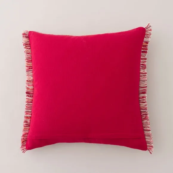 Ava Fringe Cotton Square Cushion 5