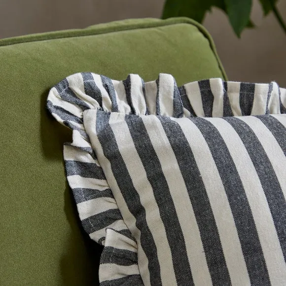 Linford Stripe Cotton Square Cushion Cover 3