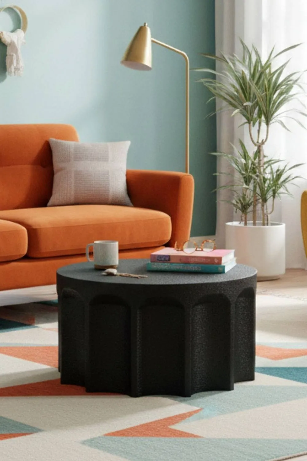 IH Design Otis Multi Arch Low Coffee Table in Black