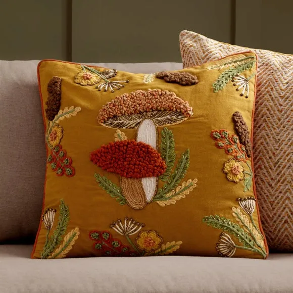 Mushroom Dell Square Cushion