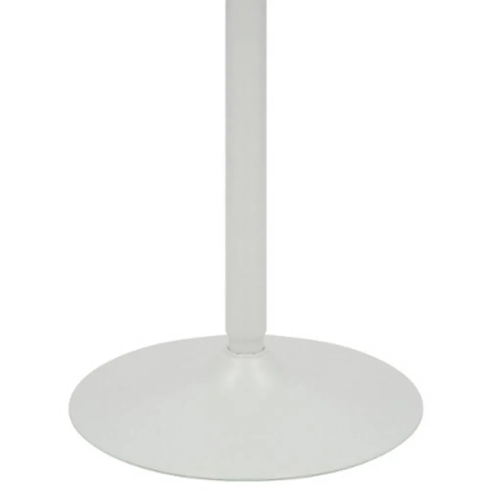 netfurniture Metropolitan Poseur Matt White Table Round Wood White 2