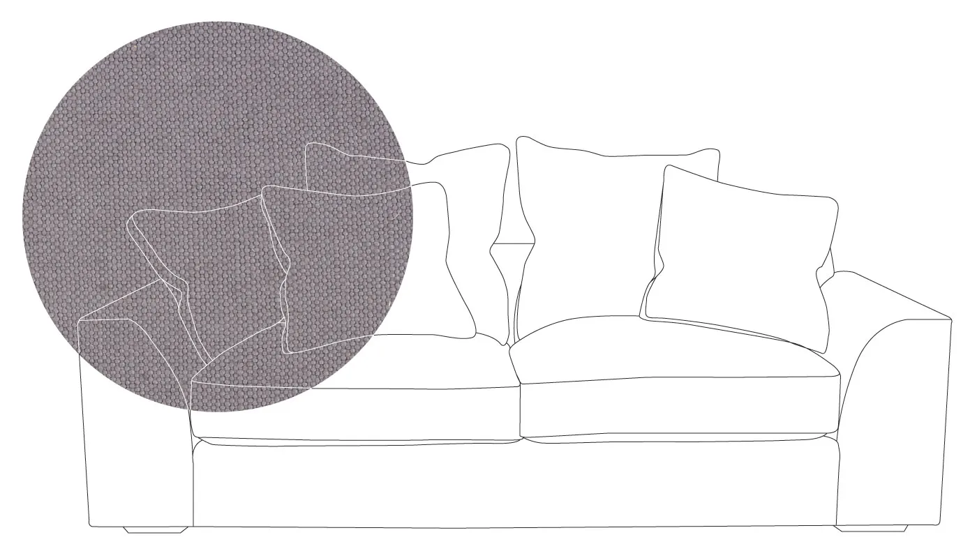 Heal's Cumulus 4 Seater Sofa In Linen Shadow With Black