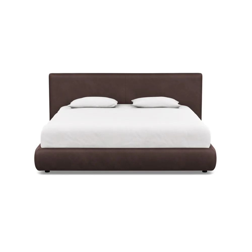 Heal's Alba Bed Super King Luxury Leather Coco 1