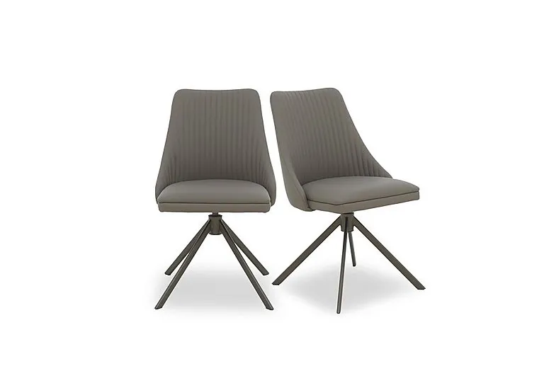 Icon Pair of Swivel Dining Chairs