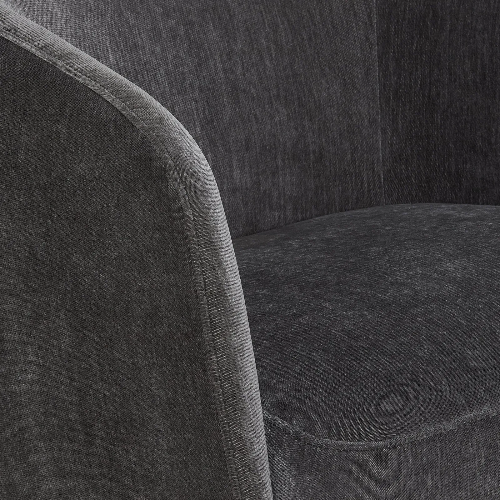 Pellaro Swivel Armchair, Grey Fabric | Barker & Stonehouse 4