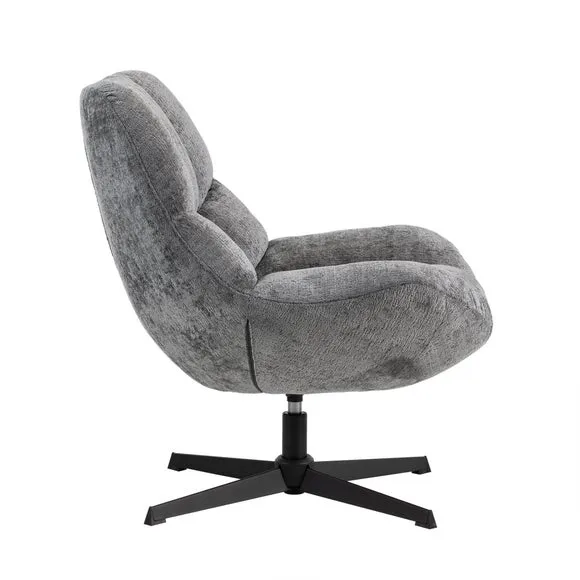 Silverdale Textured Fabric Swivel Chair 5