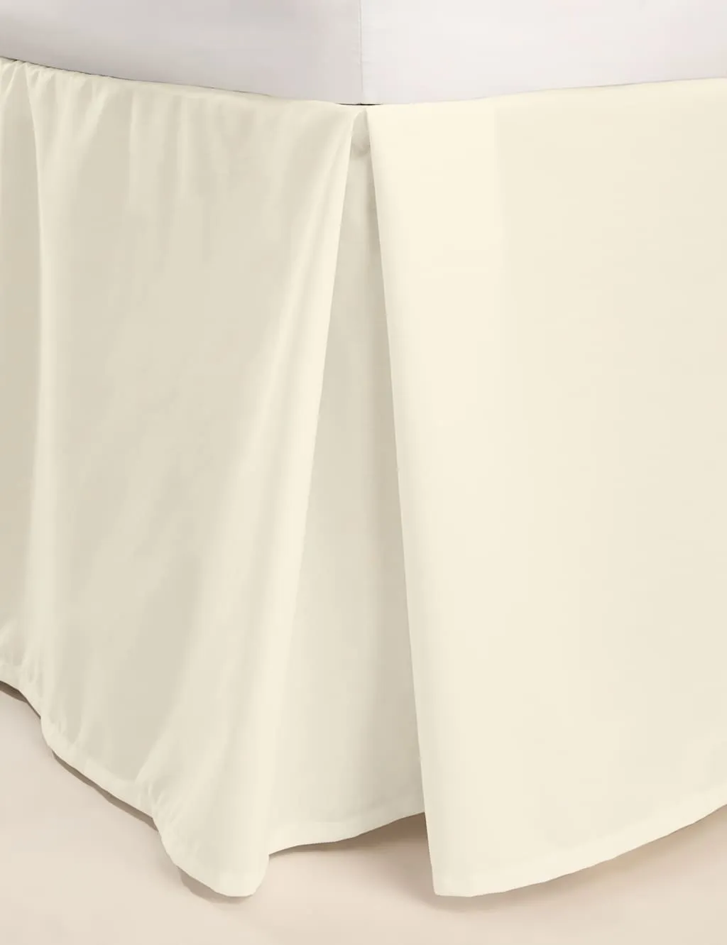 M&S Egyptian Cotton 230 Thread Count Crisp Valance Cream