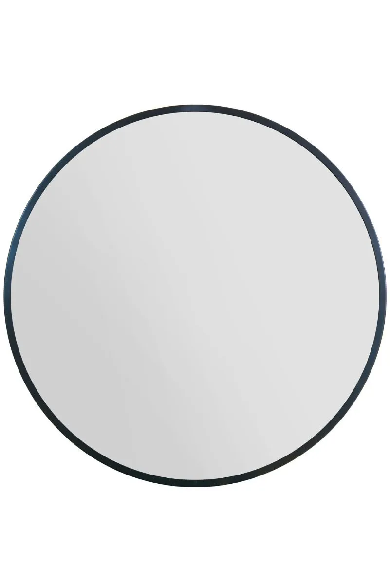 MirrorOutlet Black Edged Circular Modern Wall Mirror 47" (120CM) Diameter 3