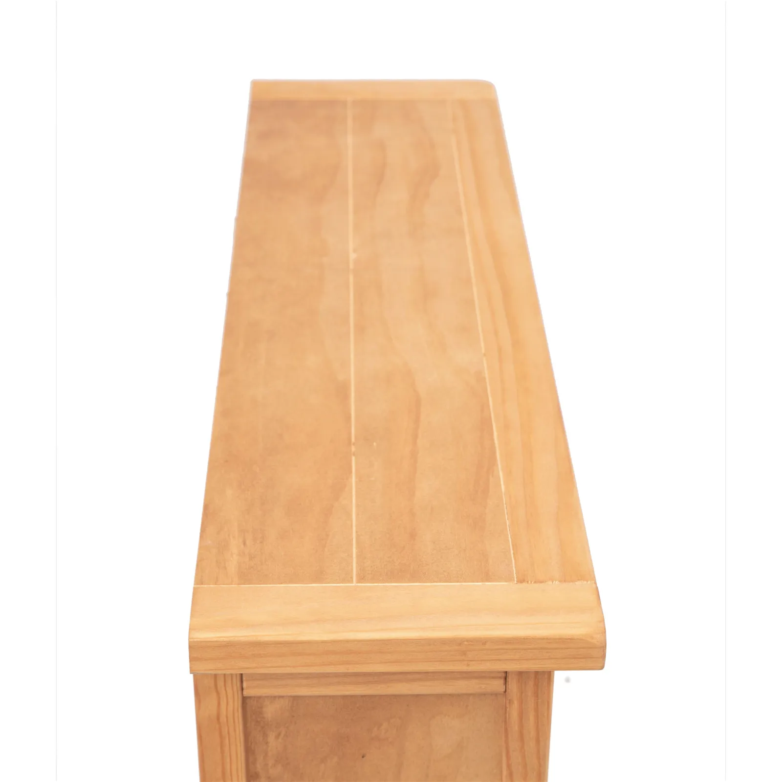 Cabinet Bits Bookcase with plinth 120x90x25cm in Light Brown 4