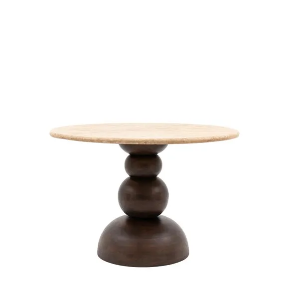 Salcombe 4 Seater Round Dining Table 6