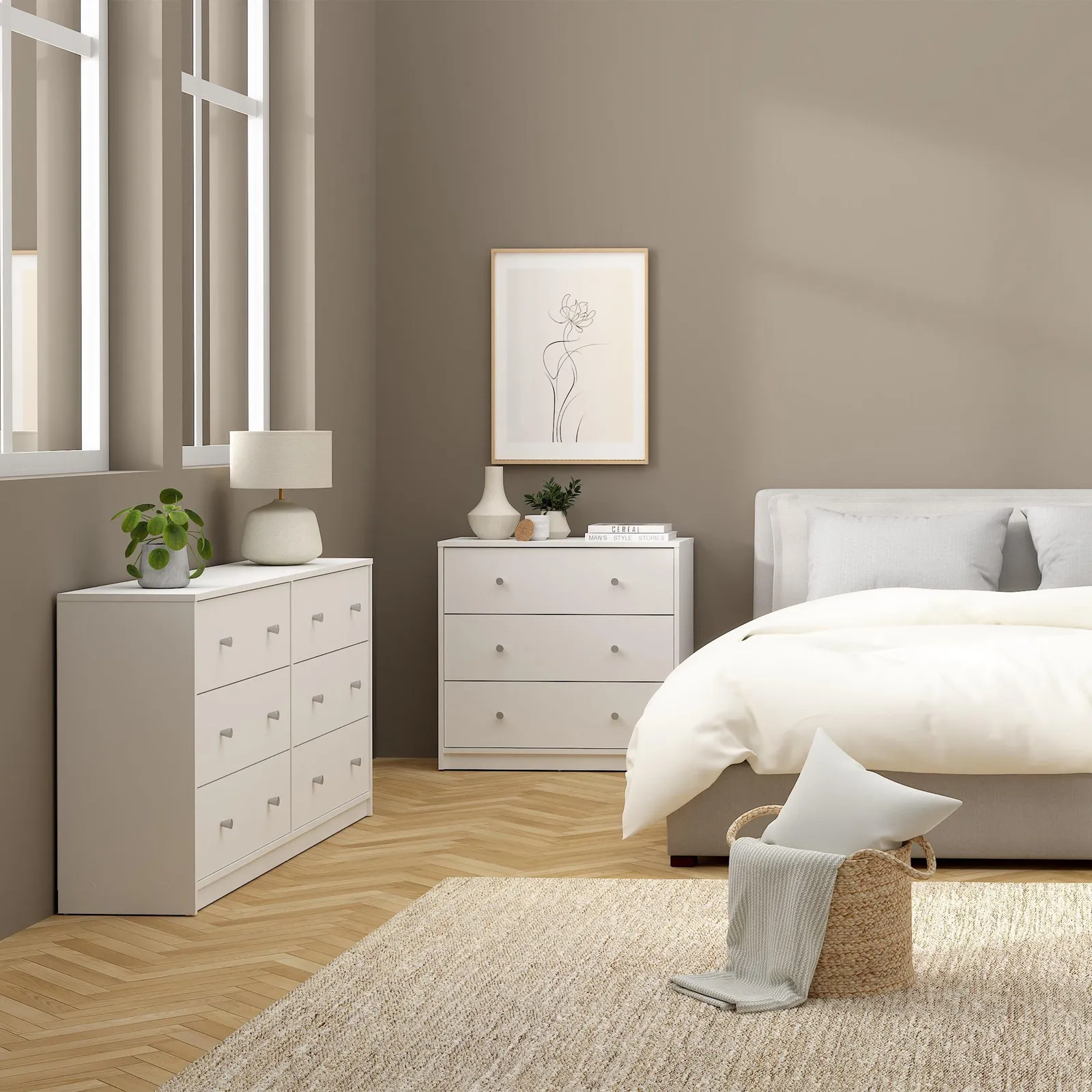 Furniture To Go May Chest of 6 Drawers (3+3) in White 6