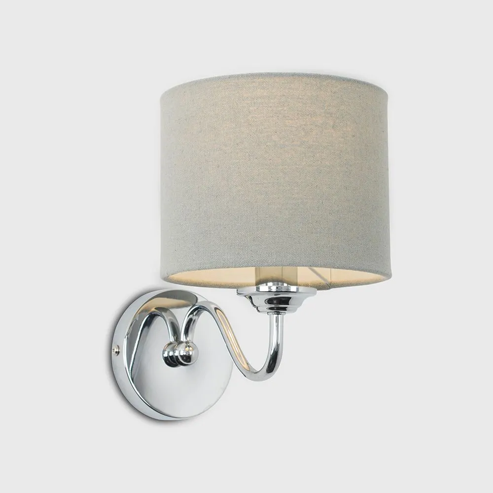 ValueLights Rocha Pair of Silver Indoor Wall Lights 3