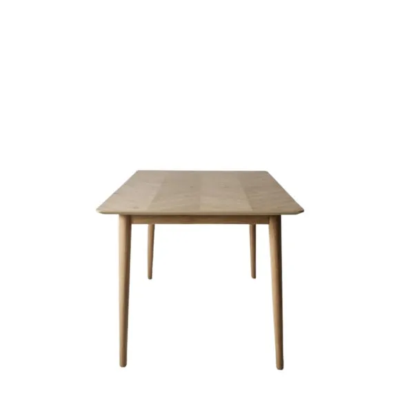 Manila 6 Seater Dining Table, Oak 5