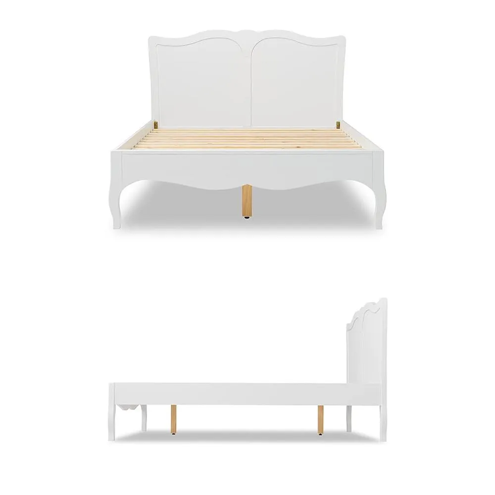 Statement Furniture Romance French Style 5ft King Size Bed Frame in Cool White 4