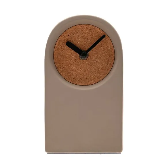 Interval Porcelain & Cork Arched Desk Clock 2