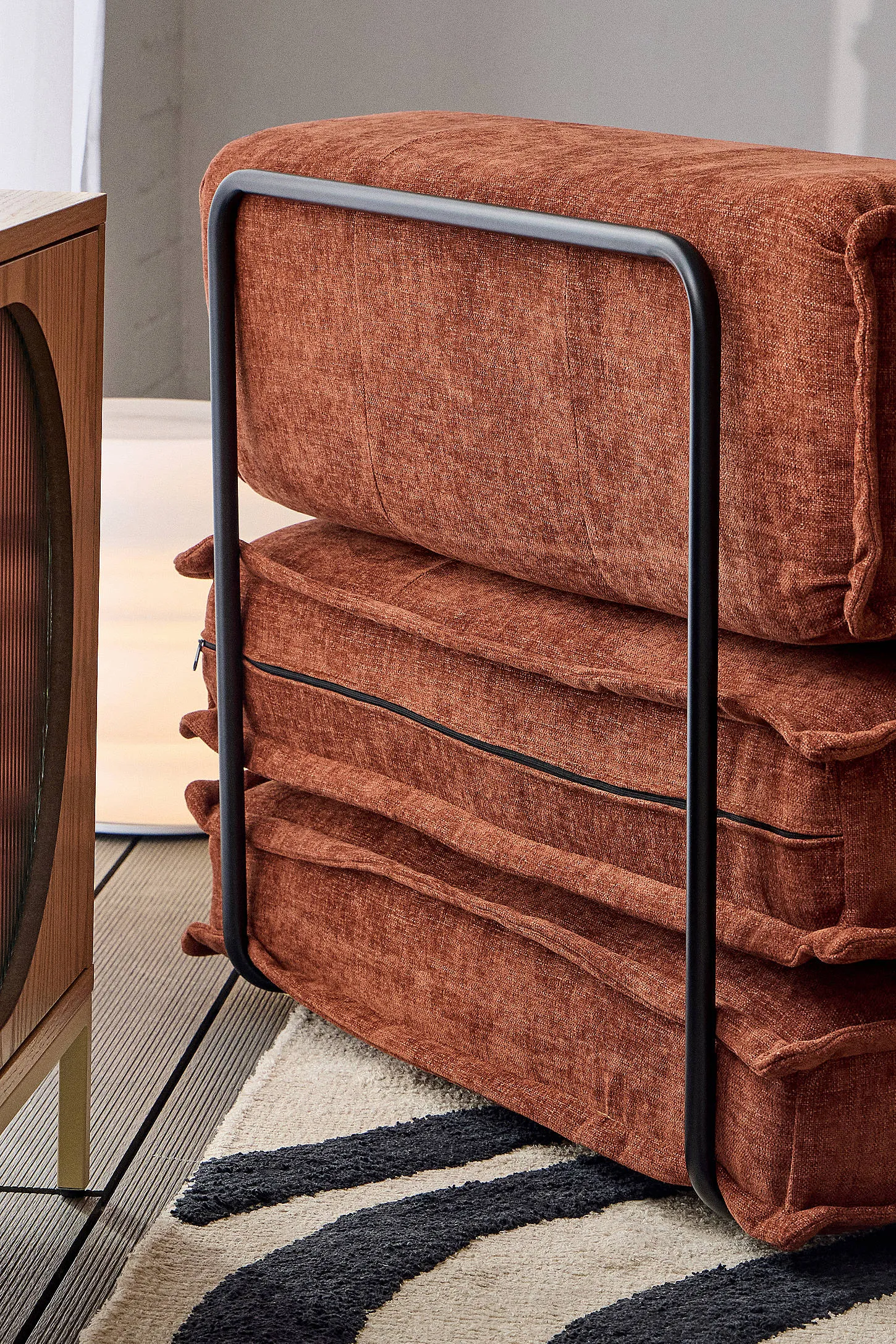 Macy Double Sofa Bed - Orange L: 183cm x W: 173cm x H: 23.5cm 6