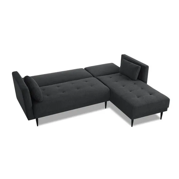 Selma Fabric 3 Seater Corner Double Sofa Bed 6