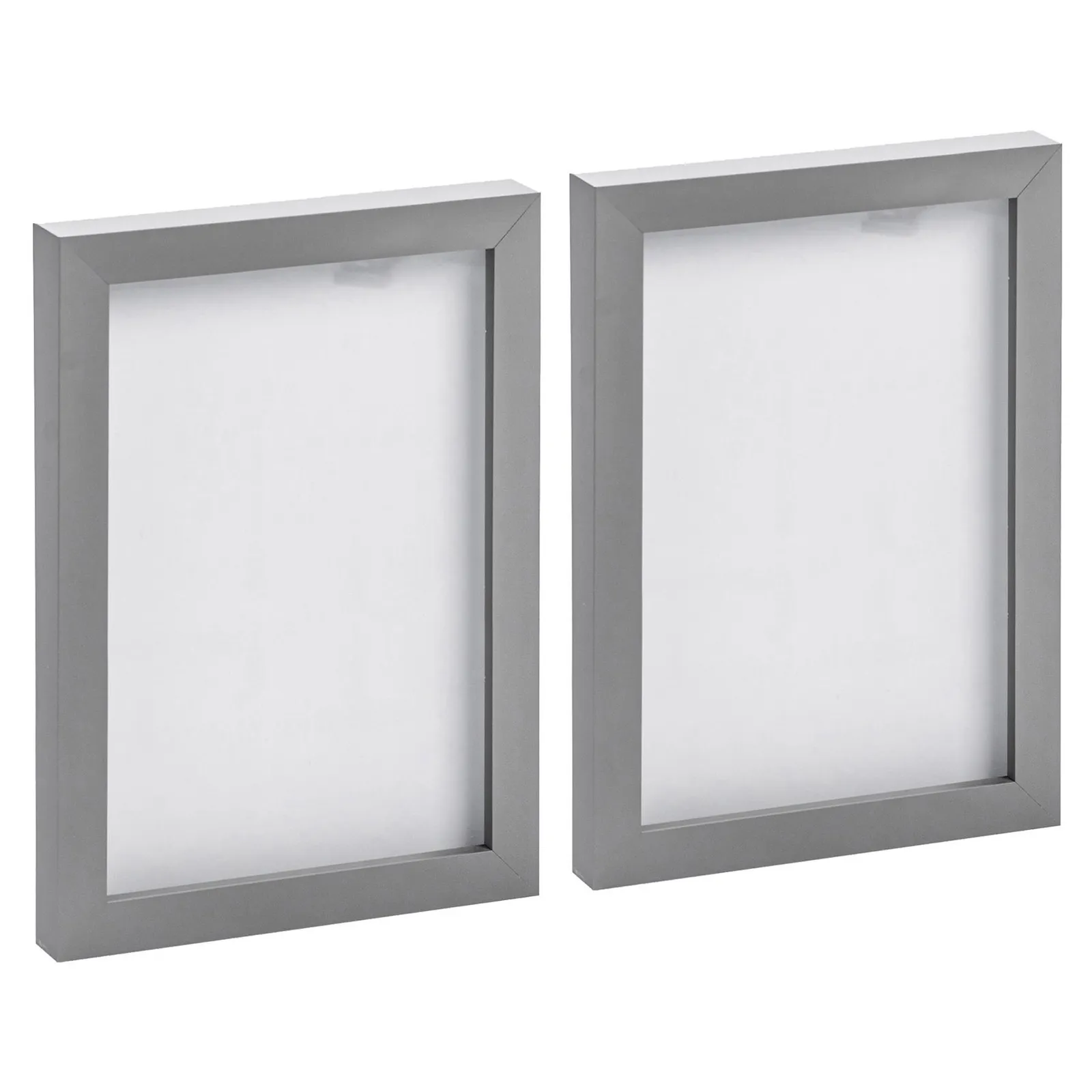 Nicola Spring Photo Frames - A5 (6" x 8") - Pack of 2 in Grey