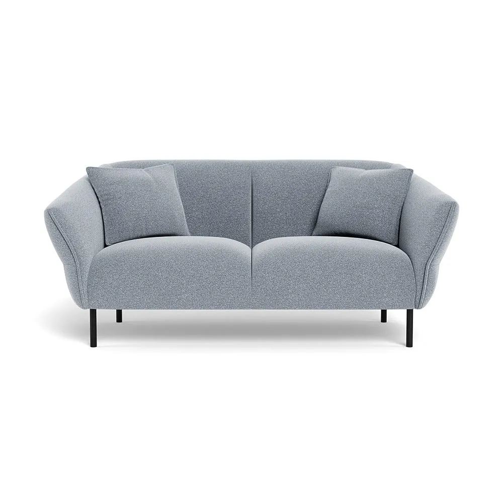 Heal's Alto 2 Seater Sofa Boucle Steel Black Feet 1