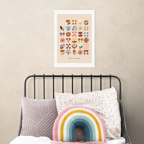 East End Prints Flower Garden Soft Pink Print by Kid of the Village 1
