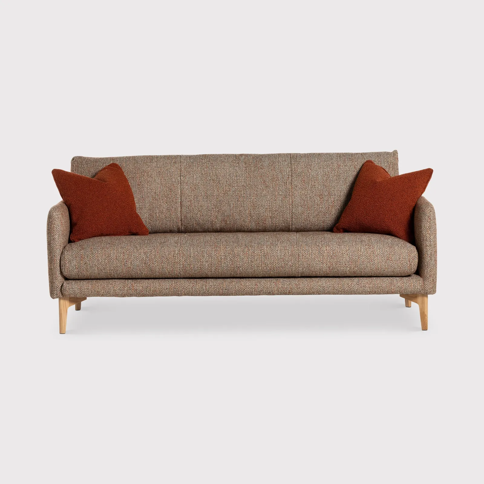 Ercol Aosta Large Sofa, Brown Fabric | Barker & Stonehouse
