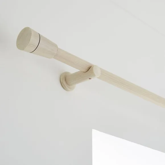 Flute Wood Curtain Pole