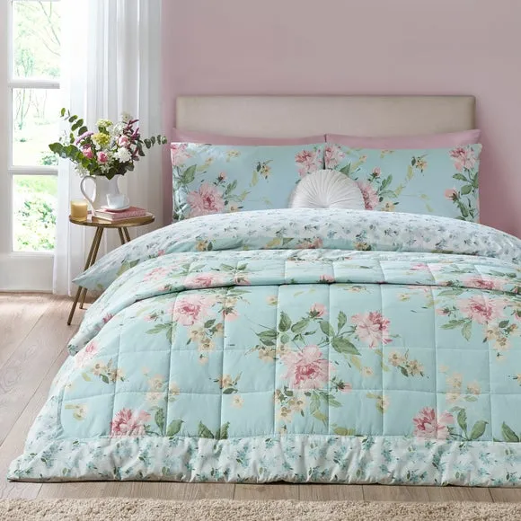 Catherine Lansfield Avebury Floral Bedspread 3