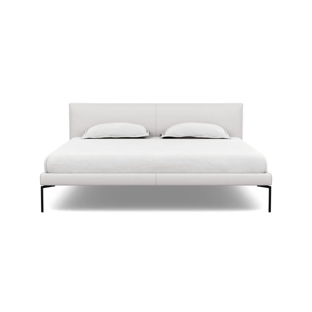 Heal's Matera Bedstead Super King Leather Grain White 000