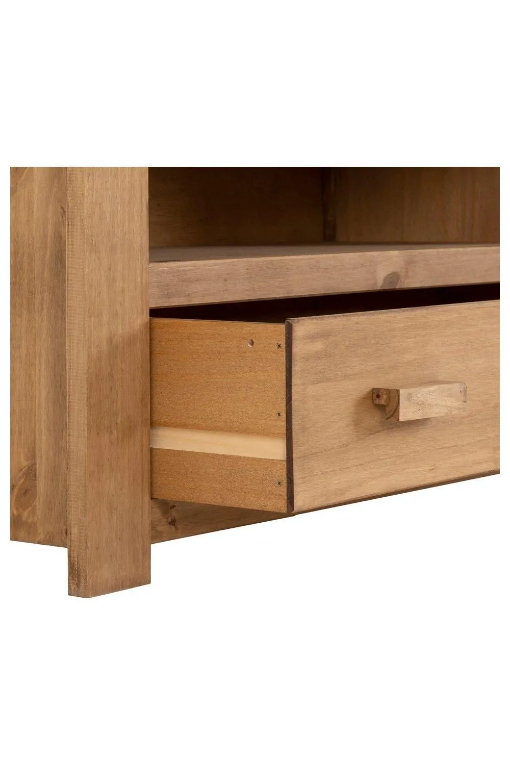 Seconique Tortilla 1 Drawer Flat Screen TV Unit in Light Oak 4