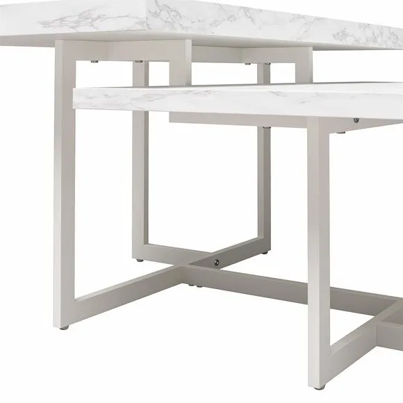 Brielle Coffee Table, Faux Marble 6