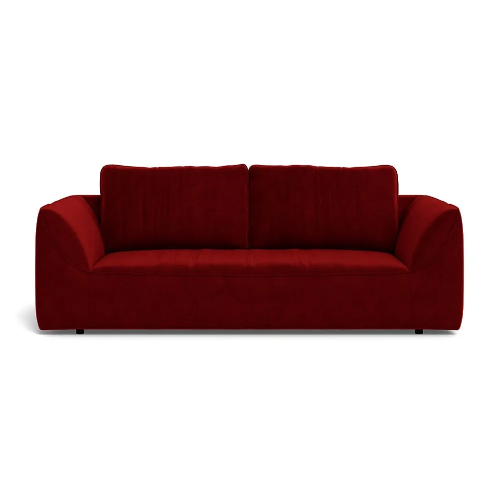Heal's Morven 3 Seater Sofa Smart Luxe Velvet Mulberry 1
