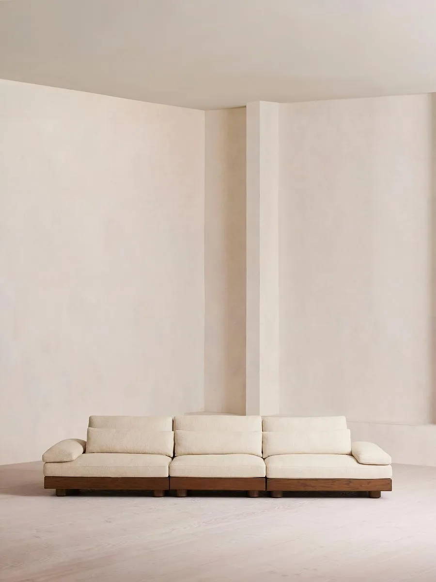 Truro Modular Sofa, Four Seater, Textured Linen