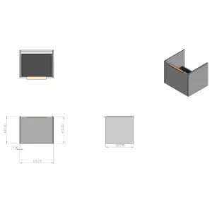Concept Matt White S3 Vanity Unit & Basin - 550mm 2