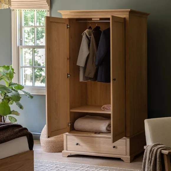 Cedar & Sage Marion 1 Drawer Double Wardrobe 4