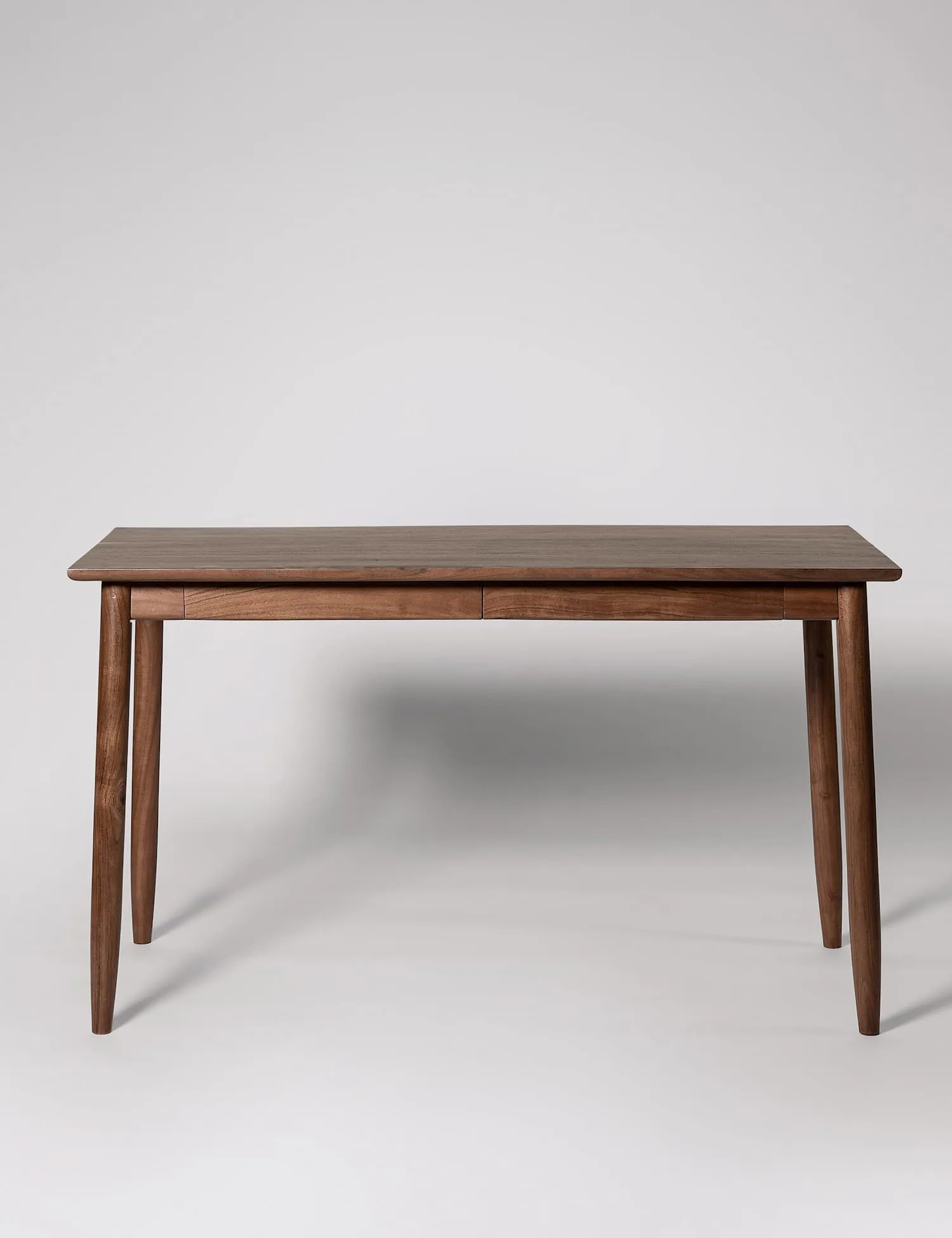 Swoon Maltby Acacia Wood 2 Drawer Desk Dark Brown