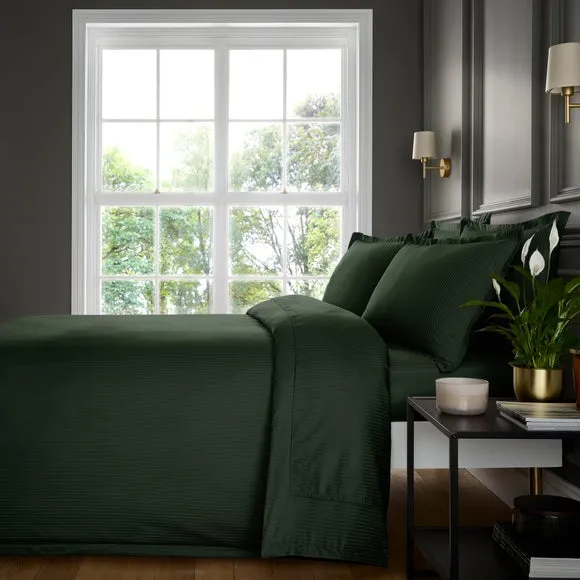Hotel Cotton Stripe 400 Thread Count Duvet Cover & Pillowcase Set 5