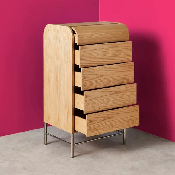 Yinka Ilori Half Log 5 Drawer Chest 2