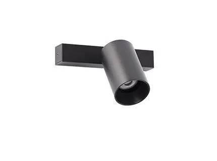 Netlighting Stan Wall Ceiling Lamp Black 1x GU10