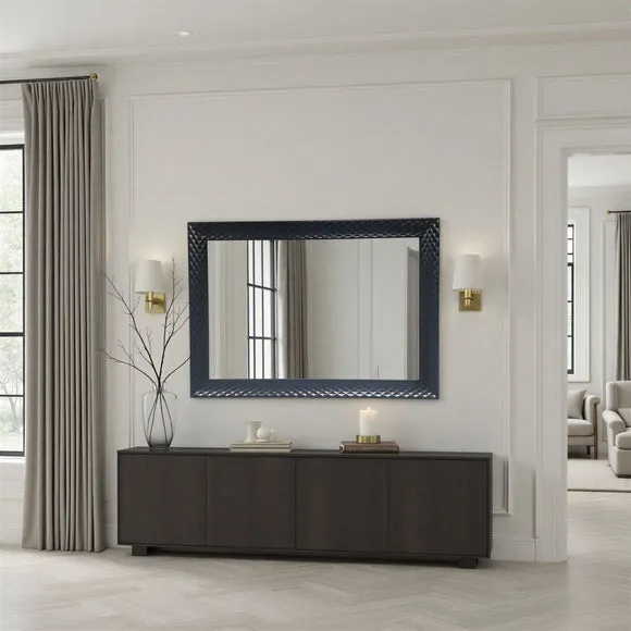 Yearn Diamont Framed Bevelled Rectangle Wall Mirror 3
