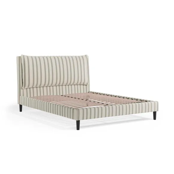 Skylar Folkstone Stripe Pillow Back Bed Frame 6