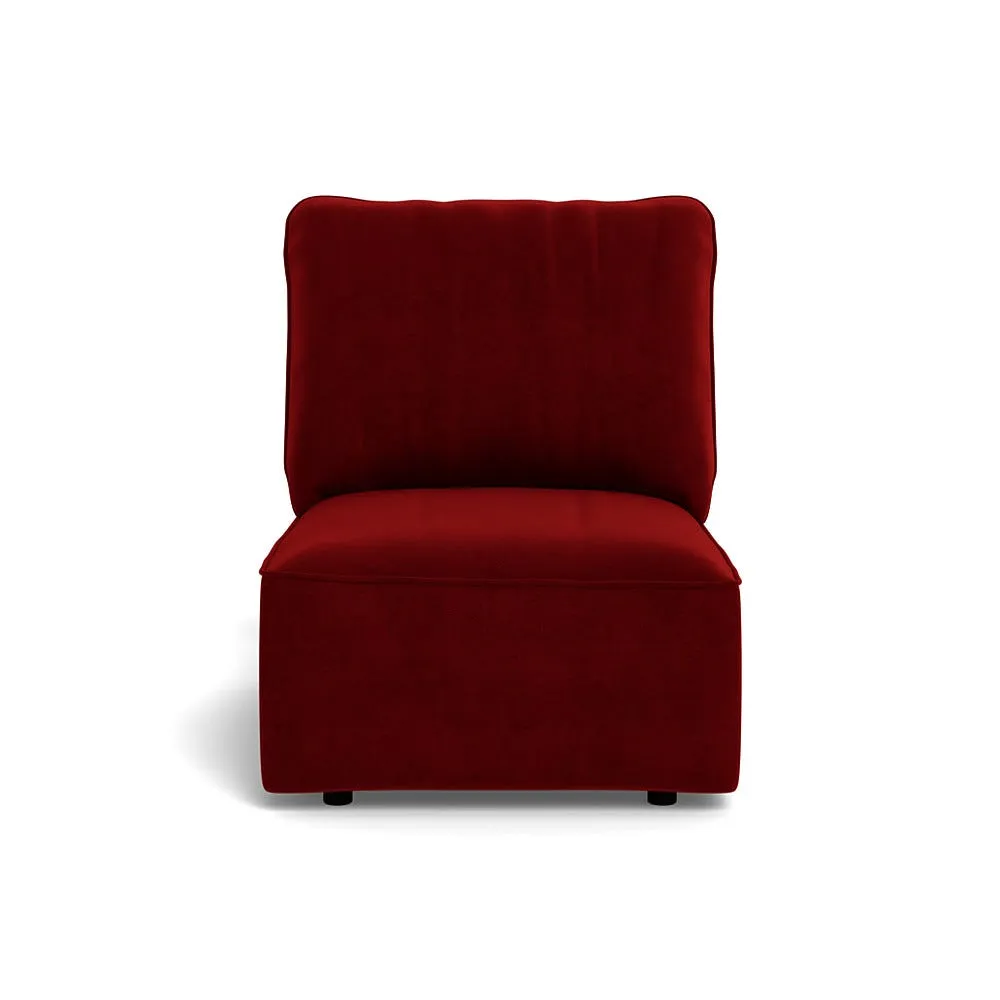 Heal's Morven Single Unit Smart Luxe Velvet Mulberry