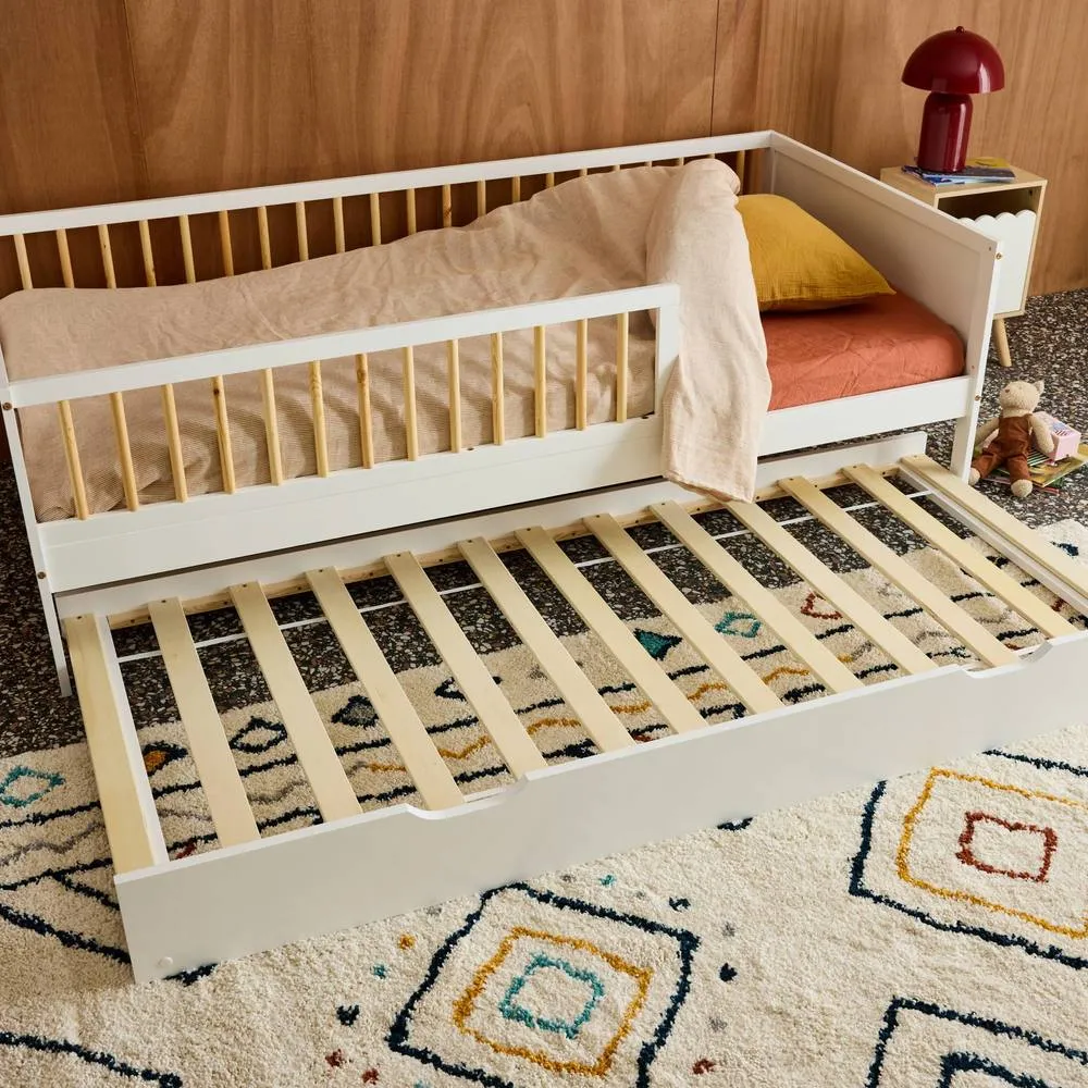 sweeek Children's bed drawer pine wood in White 4