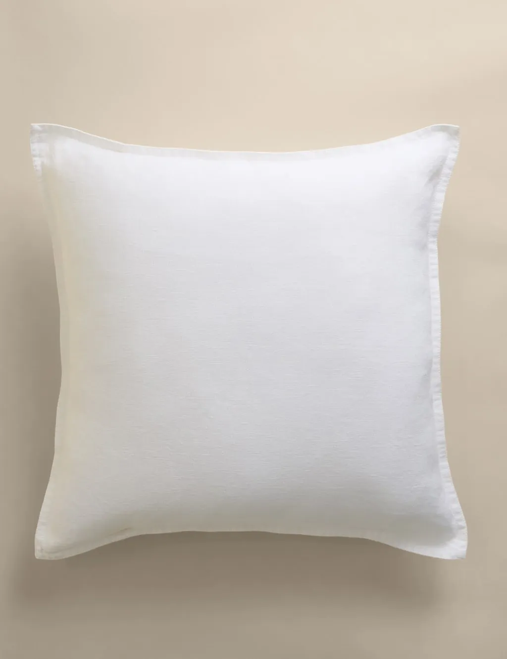 M&S Pure Linen Cushion White