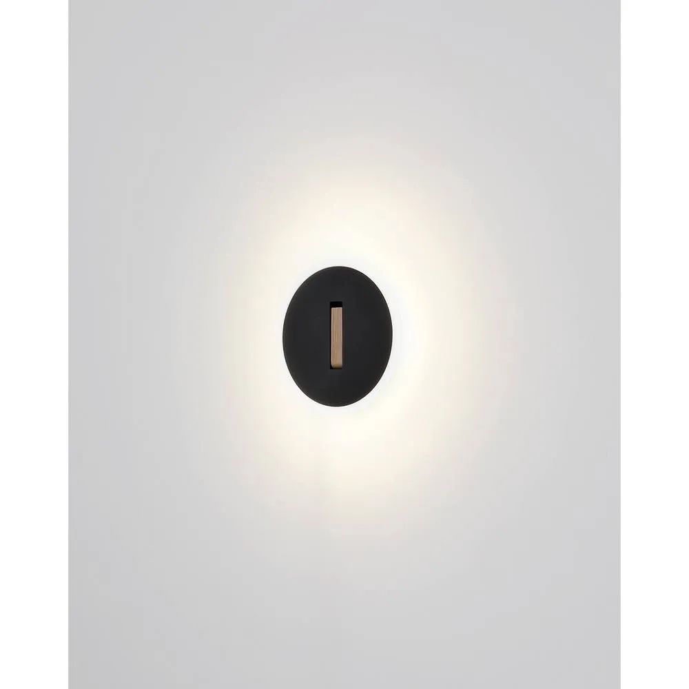 Netlighting Avery Integrated LED Wall Lamp Matt Black LED 4000K 5
