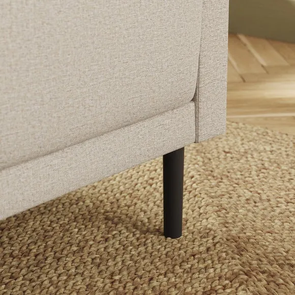 Mae Corner Dining Bench, Textured Weave 5