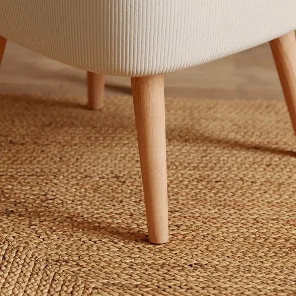Colette Ribbed Chenille Accent Chair 5