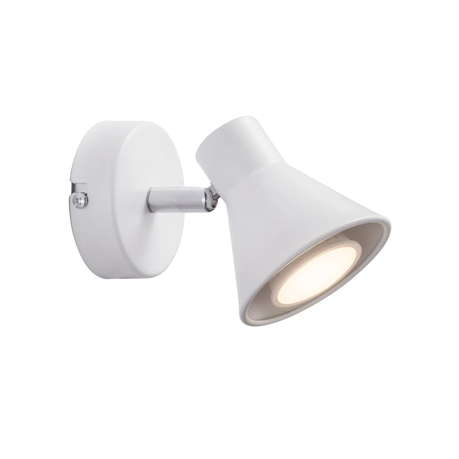 Nordlux Eik Wall Light White Metal Bedroom GU10 Switch Plug In/Mains