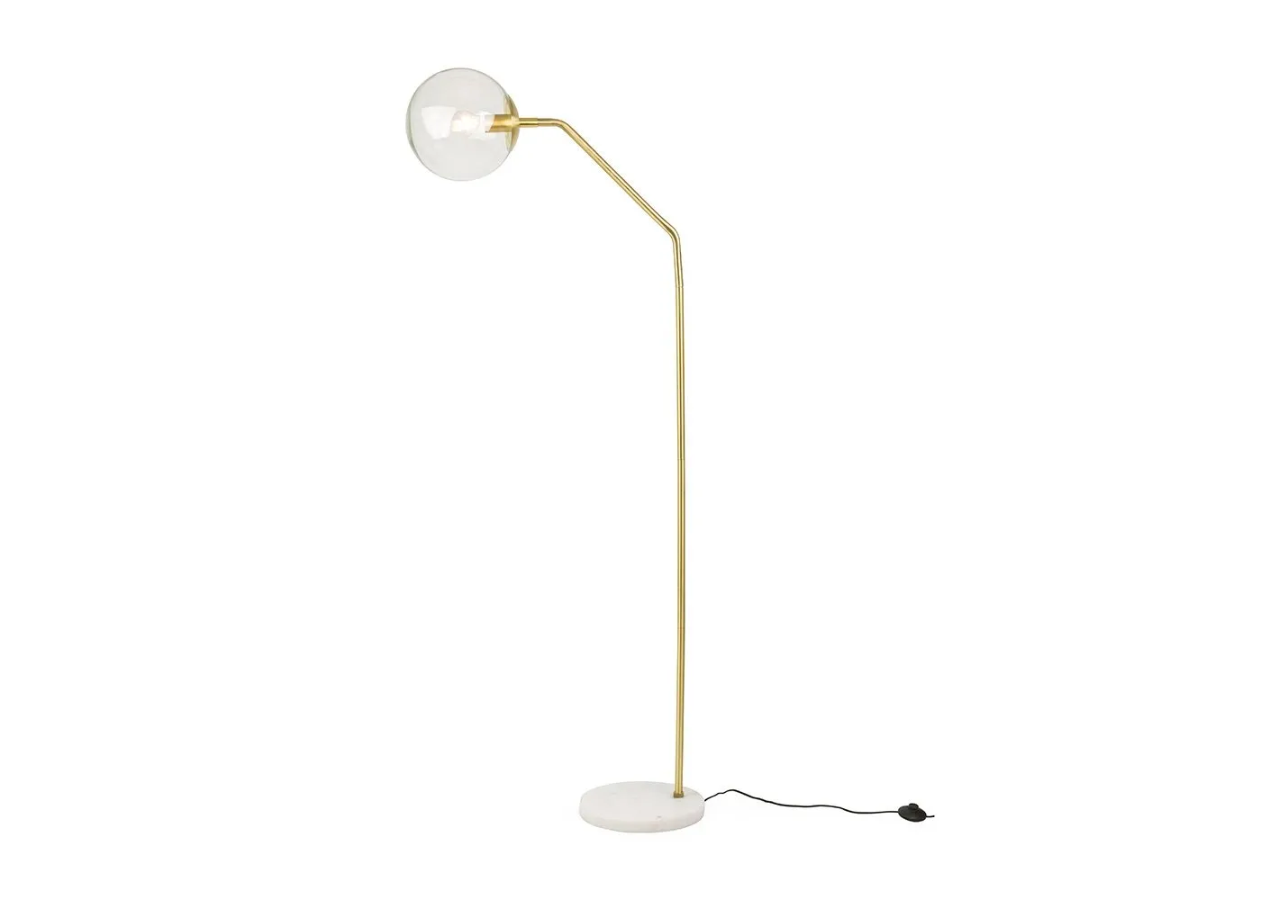 Heal's Joule Floor Lamp Clear and Antique Brass